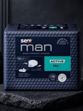 FREE w/ Purchase - SENI Man Active Light Bladder Control Guards (15 ct) - OSFM